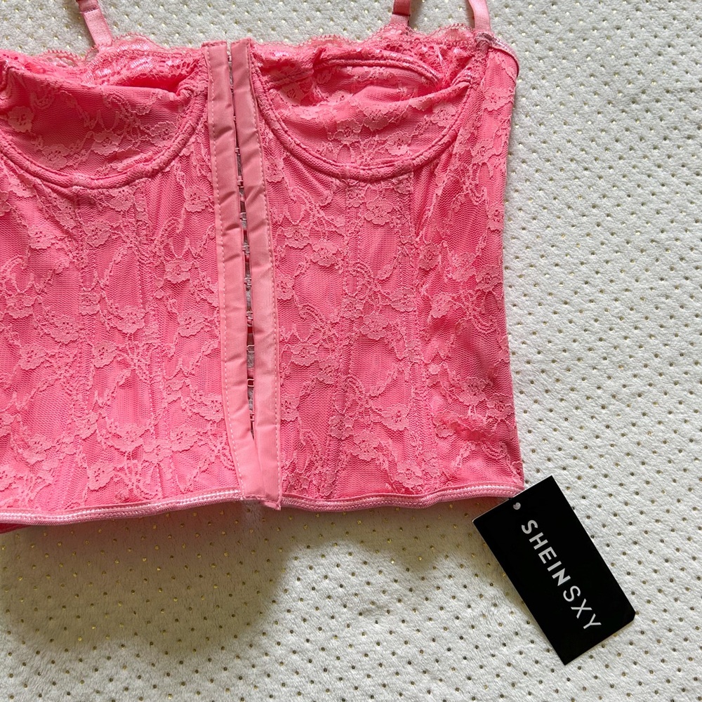 Pink Corset Top - Picture 4 of 6